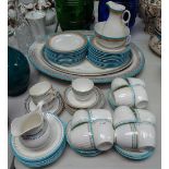 Royal Worcester dinnerware, including meat plates, and a similar Victorian teaset