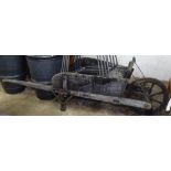A Vintage weathered wheelbarrow