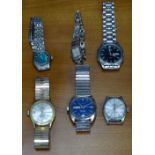 A collection of gents and ladies wristwatches, to include Citizen, Bulova Ambassador