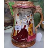 A Burleigh Ware jug commemorating the Coronation of Elizabeth II 1953, height 20.5cm