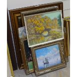 Various oil paintings (6)