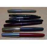 Parker and other fountain pens and pencils