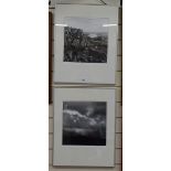 David Herrod, 2 original photographs, Lake District, signed in pen, Exhibition details verso,