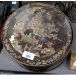 An Oriental mother-of-pearl inlaid box, 26cm, and a Wolf radiation lamp