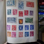 Various postage stamp albums