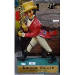 A Vintage composition Johnnie Walker bar figure, height 39cm