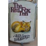 Clive Fredriksson, the Red Fox Inn advertising panel, W53cm