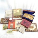 Vintage jigsaw puzzles, Mahjong set etc