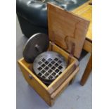 A graduated set of 4 Vintage sieves, cased