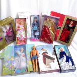 8 boxed Barbie Dolls