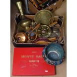 Roulette, bellows, a cloisonne pot etc