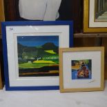 Stan Rosenthal, 2 limited edition prints, Welsh Village and still life