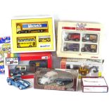 Various boxed diecast vans etc