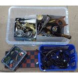 Jewellery box, tools etc