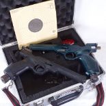 2 LOV.177CO2 Target air pistols in carrying case