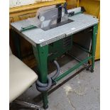 A Ferm FZD-315 saw bench, complete with extension table