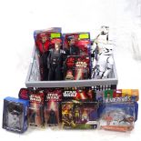 A boxful of Star Wars models