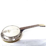 An American Remo Weather King 6 string guitar banjo