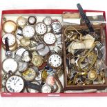 Pocket watches, watch parts etc