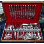 A quantity of mixed plated Old English and Elkington plate cutlery
