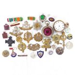 RAF and other Regimental badges etc