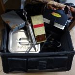 A doctor's travel bag with Vintage medical equipment