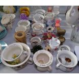 A collection of miniature chamber pots and lavortories