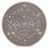 A 1929 silver crown