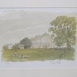 2 Hugh Casson prints, 28/650, a view of Pittville, and Cheltenham College 365/650, framed