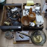 A Teasmade and 2 boxes of various items