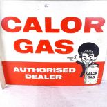 A Calor Gas Vintage double-sided sign, length 56cm