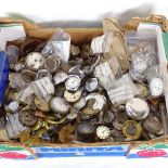 A box of watch parts
