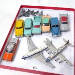 Vintage Dinky toys, and Dinky aeroplanes