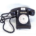 A French Bakelite dial telephone