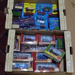 A box of Base toys, and various boxed diecast vehicles