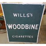 A Will's Woodbine painted advertising panel, W92cm