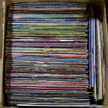 A boxful of LP records