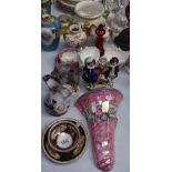 Maling wall pocket, cabinet cups and saucers etc