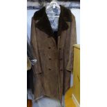 A sheepskin full-length coat by Oakleaf, size 40