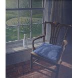 Graham Sendall, acrylic painting on board, the Priory Chair Wilmington, framed