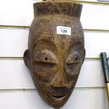 Ethnic carved wood mask, 31cm
