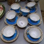 A set of 12 Sevres Chateau de Tuilleries porcelain cabinet cups and saucers