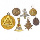 Various medals and medallions