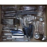 94 pieces of Mappin & Webb silver plated cutlery for 12 people, to include 12 dinner knives, dessert