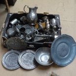 A boxful of plated items