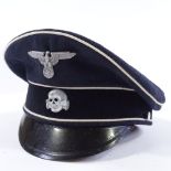 A German Second War Period SS Officer's cap