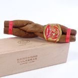 Full box of 9 Partagas Culebras cigars, plus another box of 2 Culebras