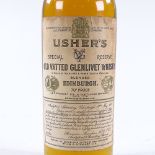 A bottle of Usher's Old Vatted Glenlivet Whisky, 1907
