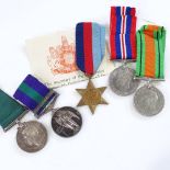 A group of 4 Second War medals, awarded to 7193 CW Cowie RNR, including Long Service and Good