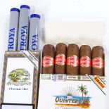 Box of 3 Troya Coronas Club cigars, and a box of Quintero Favoritas x 5 (8)